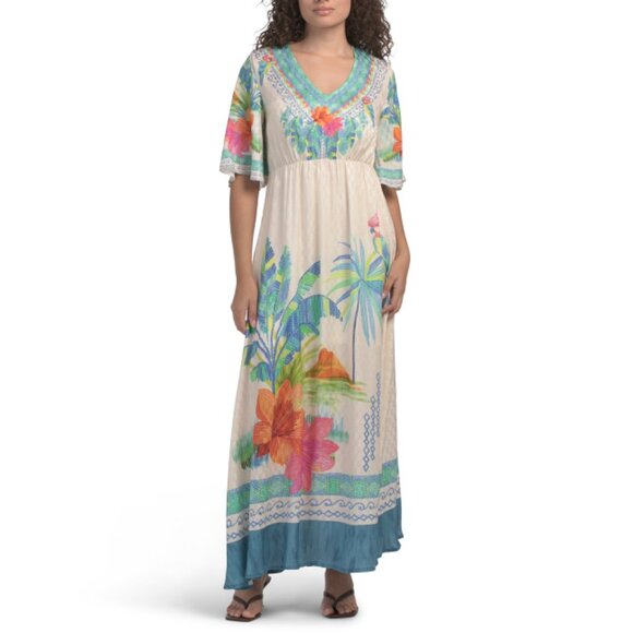 JOHNNY WAS multi Tami Maxi Dress